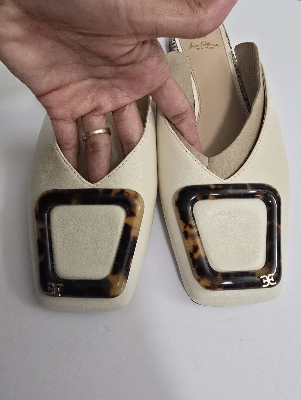 Sam Edelman Mule Slide In Cream - Picture 6 of 6